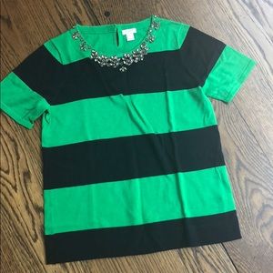 [SALE]
*J.Crew* Women blouse_S w/crystal studs